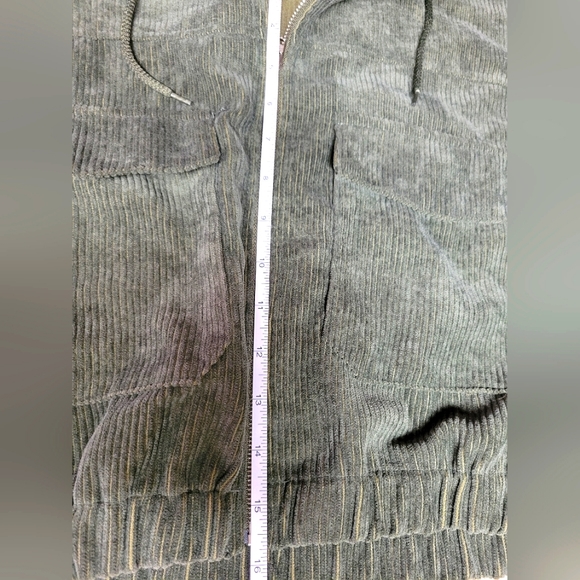 Zaful Corduroy Crop Hooded long sleeve top - Picture 4 of 16